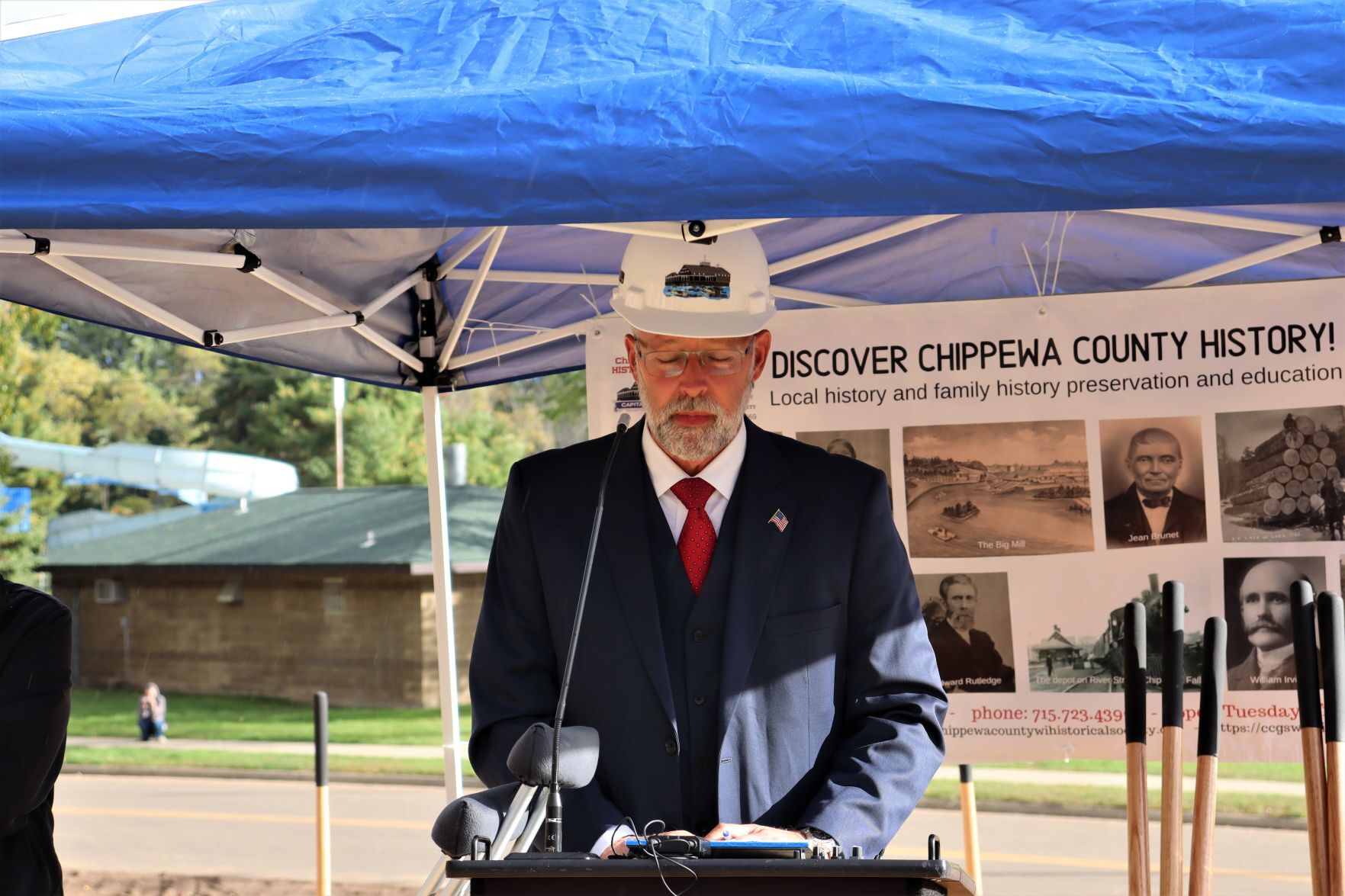 Chippewa Area History Center groundbreaking